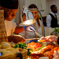 A range of food options at Warwick Racecourse