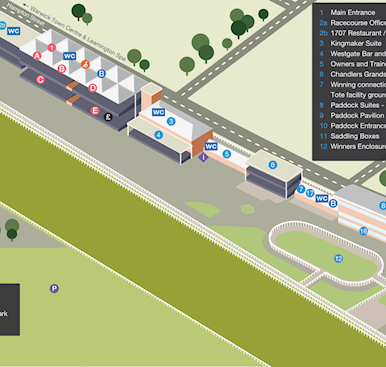 Warwick Racecourse Map