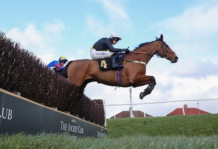 Seeyouatmidnight impressively wins the £30,000 Aglionby Veterans' Handicap Chase on Sunday